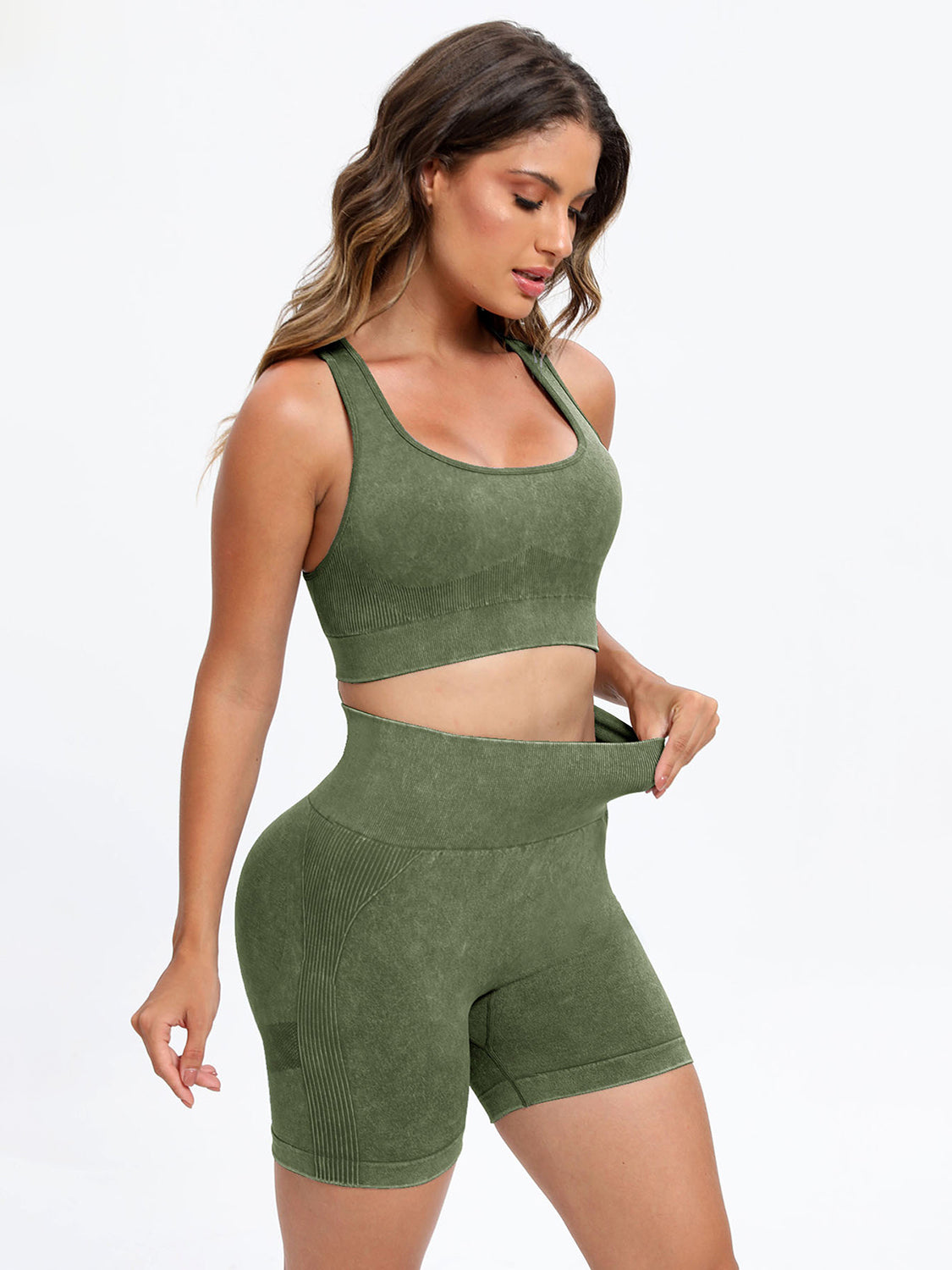 Scoop Neck Wide Strap Top and Shorts Active Set-Chaelisa's New Jammies
