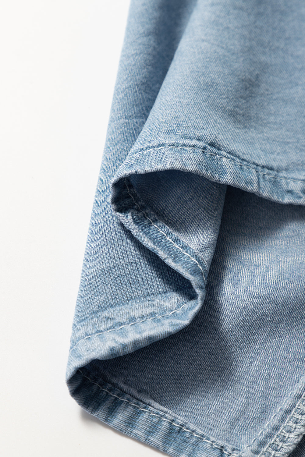 Beau Blue Buttoned Front High Waist Side Pockets Denim Maxi Skirt-Chaelisa's New Jammies