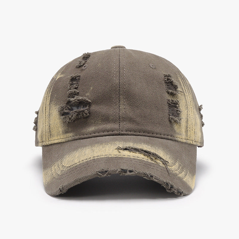 Distressed Adjustable Cotton Baseball Cap-Chaelisa's New Jammies
