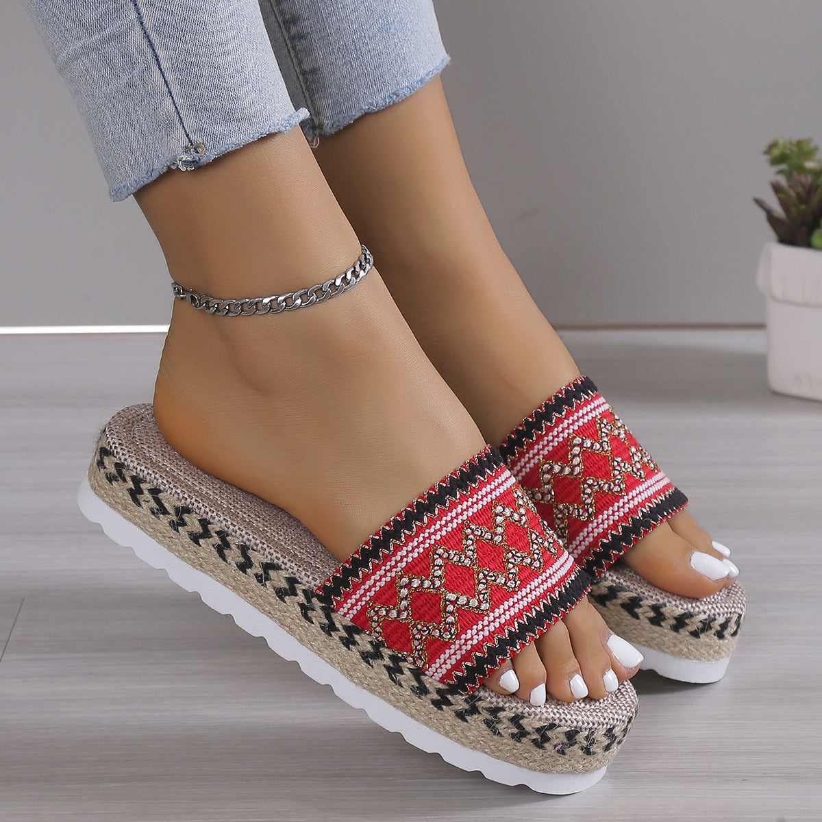 Open Toe Platform Sandals-Chaelisa's New Jammies