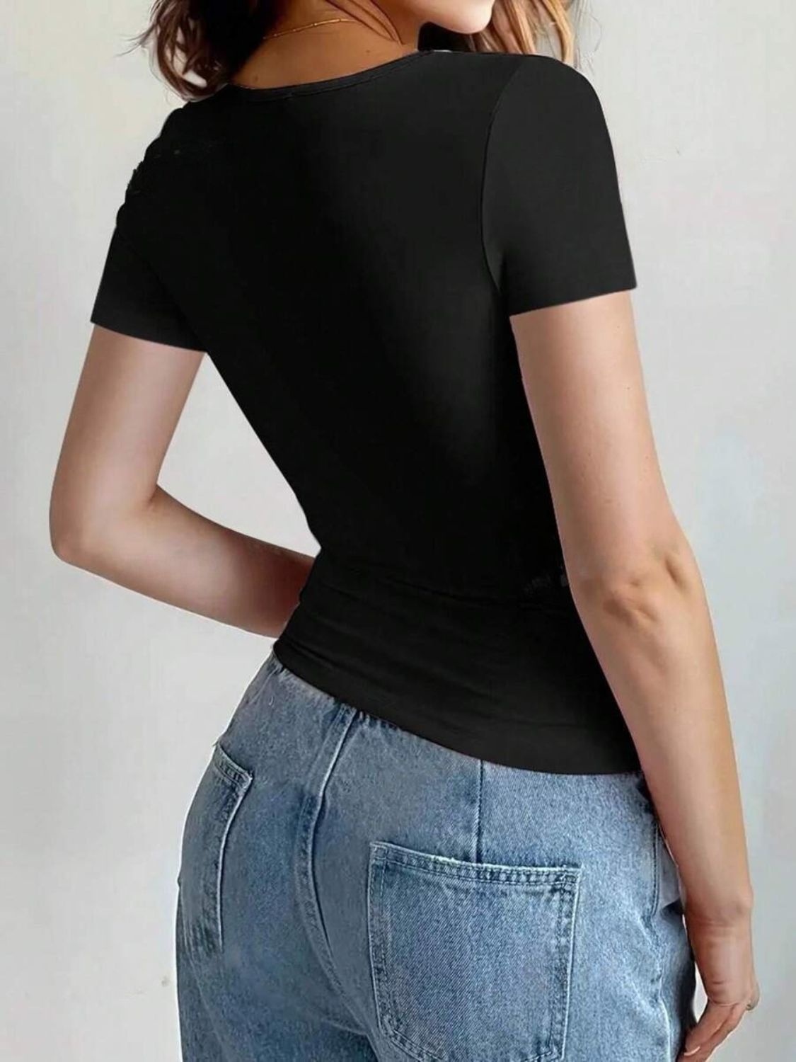 Round Neck Short Sleeve T-Shirt-Chaelisa's New Jammies