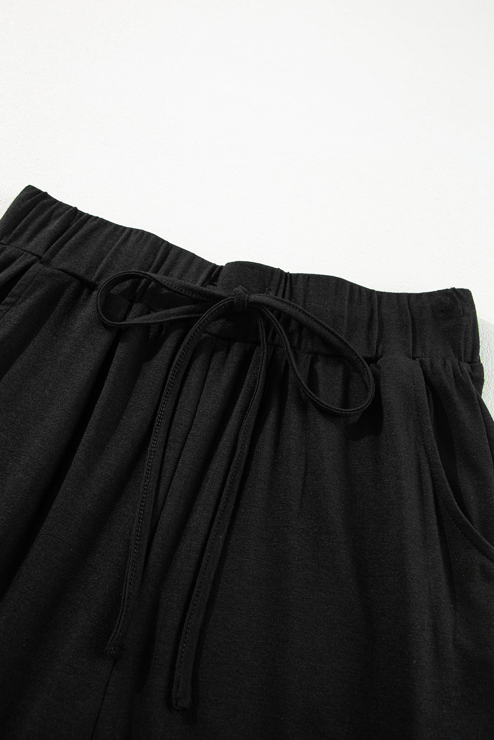 Black Split Long Cardigan and Skinny Pants Lounge Set-Chaelisa's New Jammies
