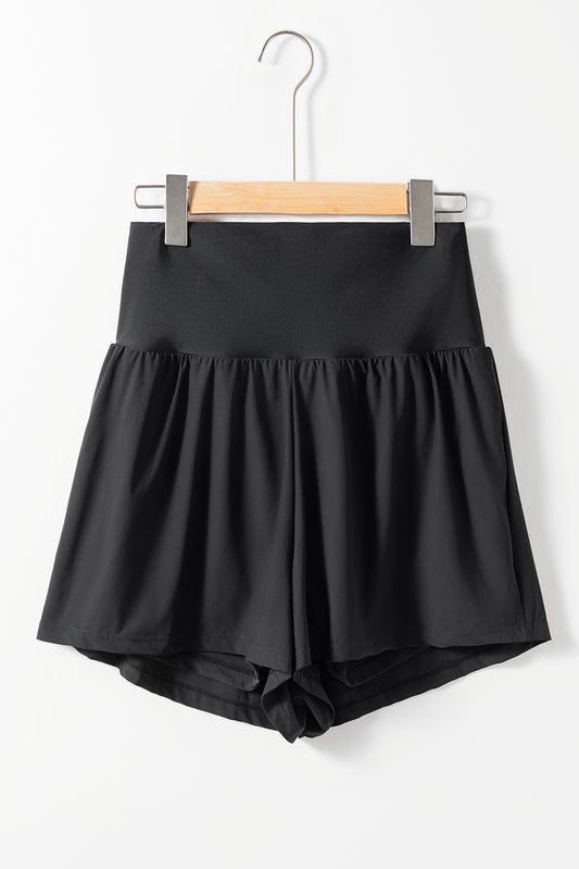 Black Pocketed Wide Waistband Swim Shorts-Chaelisa's New Jammies