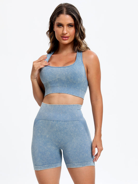 Scoop Neck Wide Strap Top and Shorts Active Set-Chaelisa's New Jammies