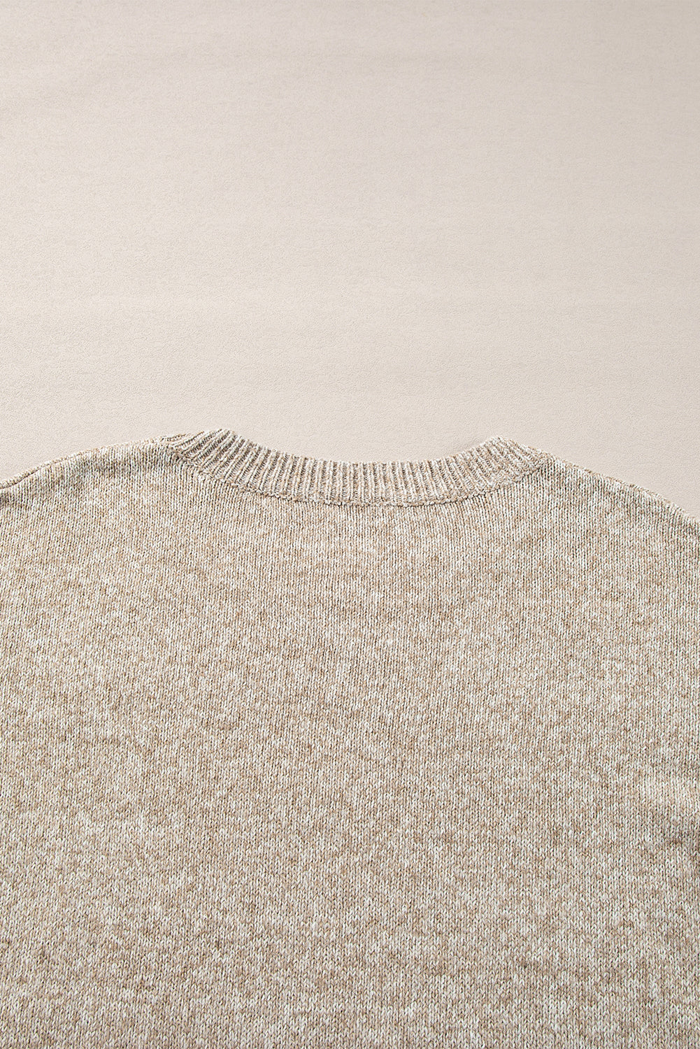 Khaki Star Pattern Drop Shoulder Sweater-Chaelisa's New Jammies