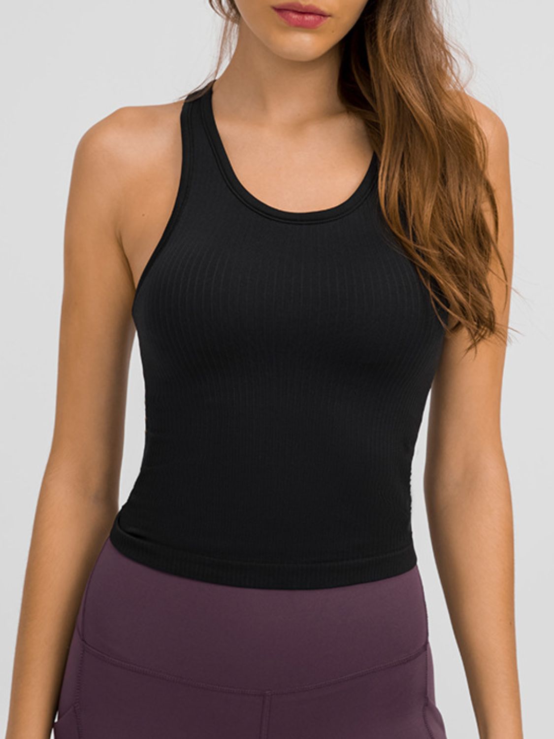 Round Neck Racerback Active Tank-Chaelisa's New Jammies