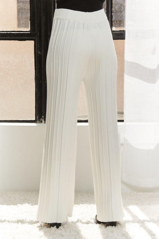 ADORA Tied Wide Leg Knit Pants-Chaelisa's New Jammies