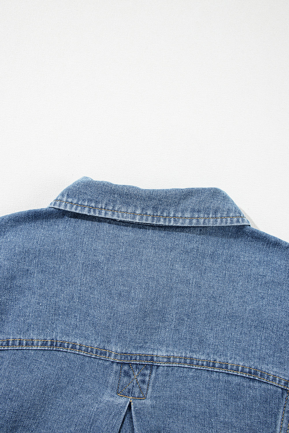Light Blue Washed Oversize Pocketed Denim Jacket-Chaelisa's New Jammies