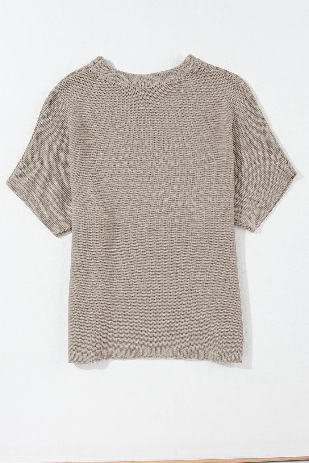 Apricot Mock Neck Short Batwing Sleeve Sweater-Chaelisa's New Jammies