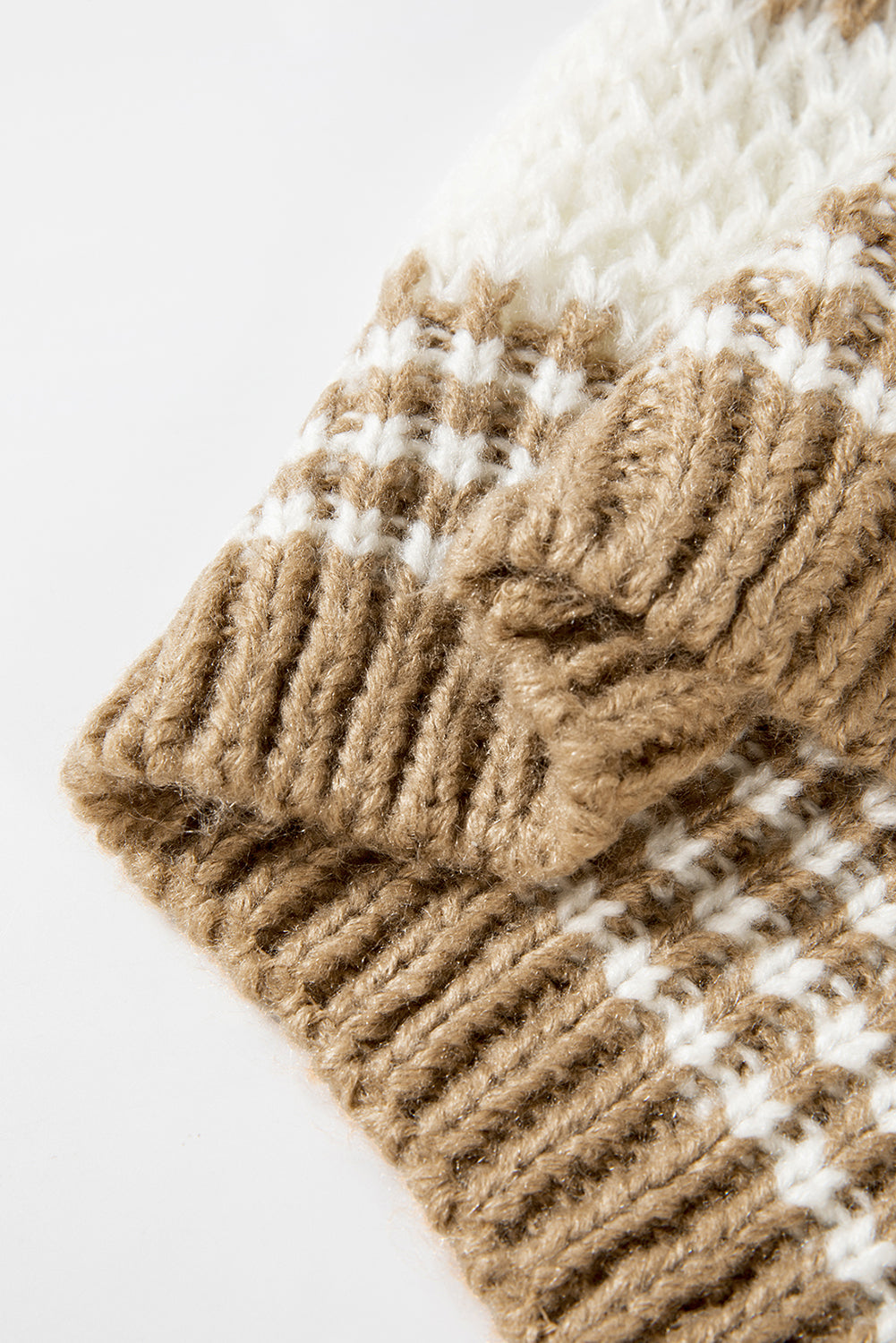 Brown Stripe Drop Shoulder Round Neck Loose Sweater-Chaelisa's New Jammies