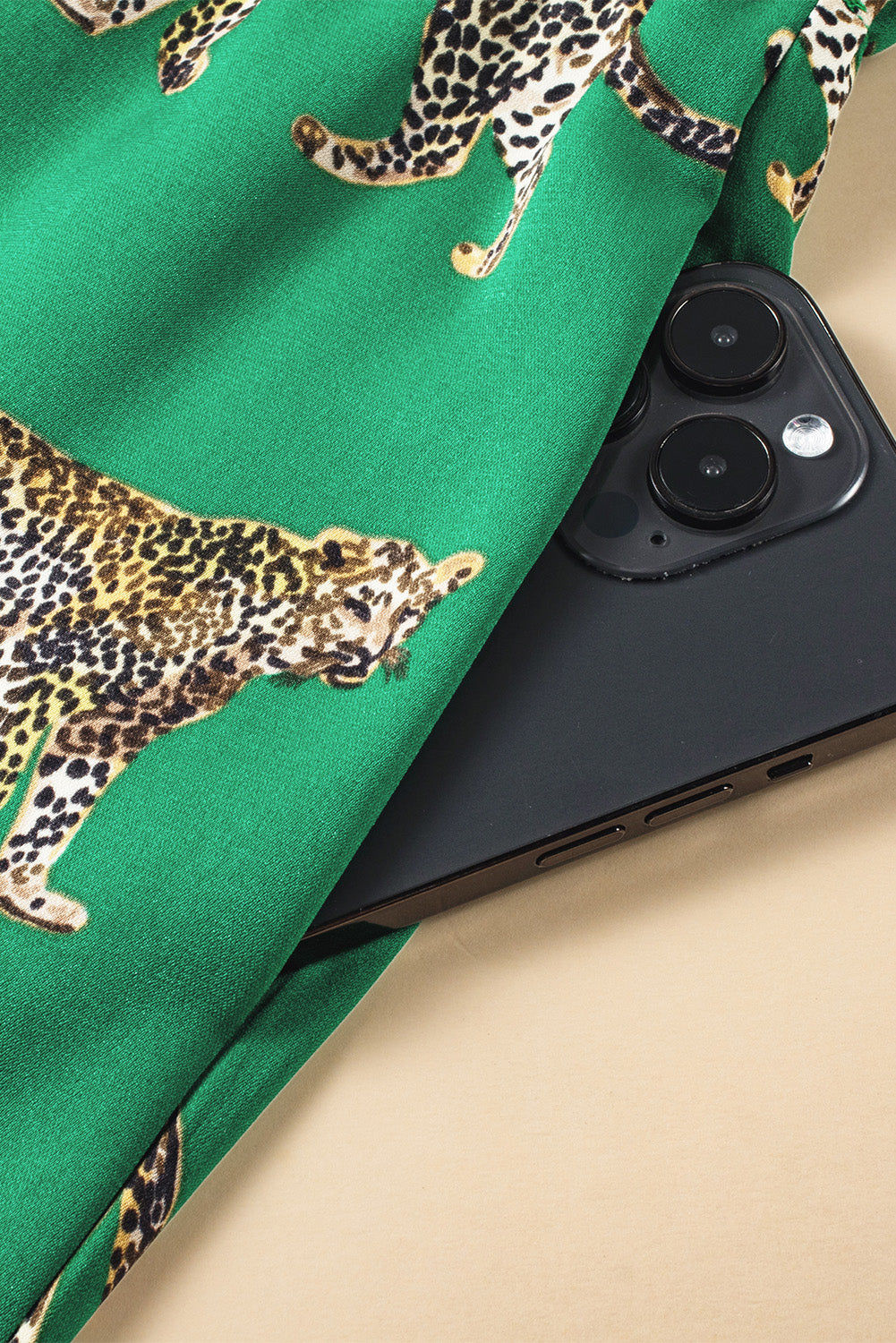 Green Cheetah Print Short Sleeve Shirt and Pants Pajama Set-Chaelisa's New Jammies
