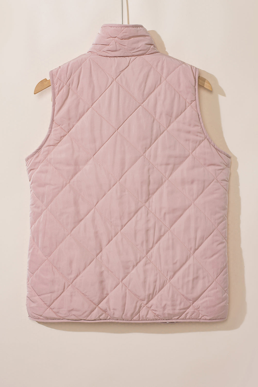 Pink Fleece Lined Quilted Vest Coats-Chaelisa's New Jammies