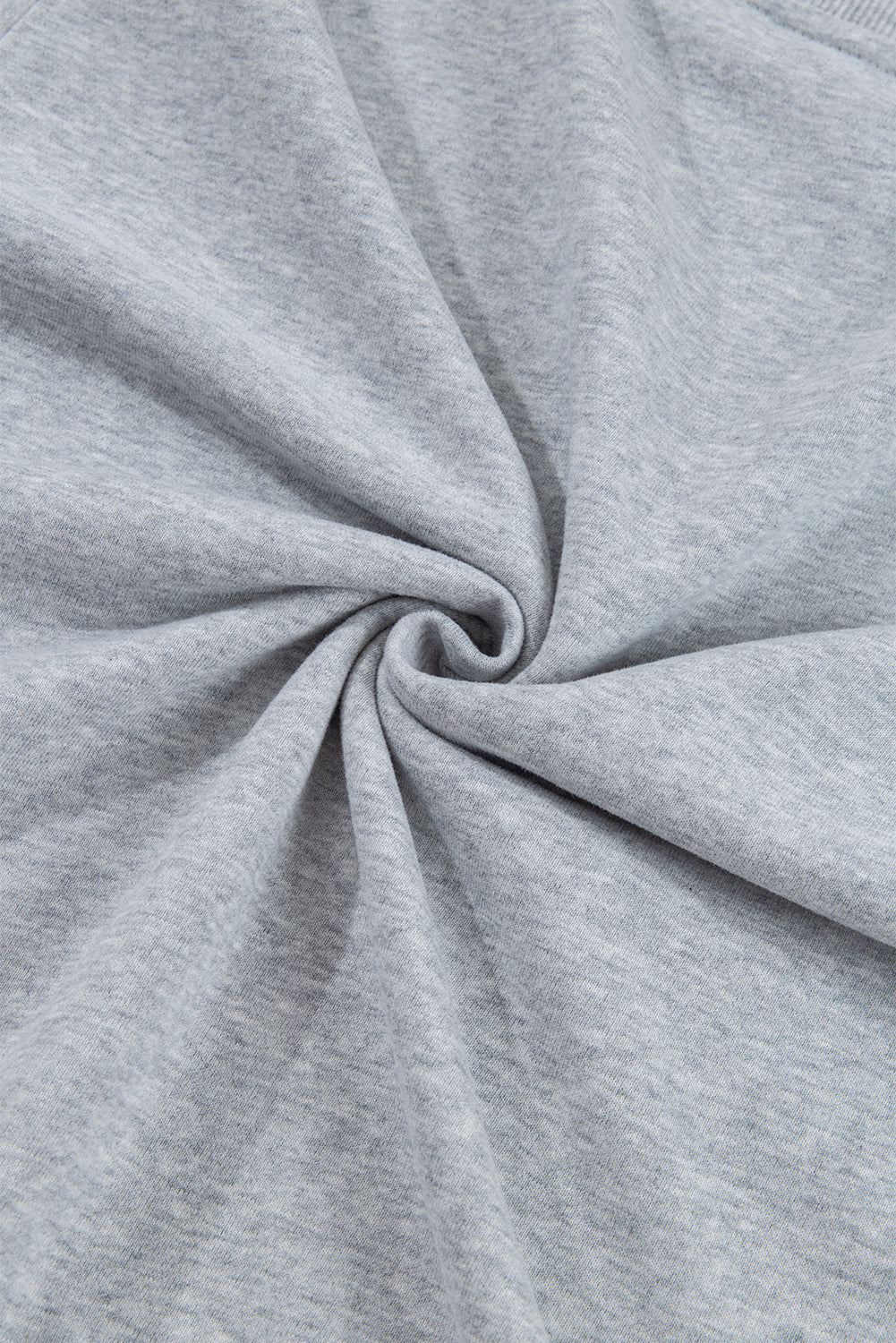 Light Grey Plain Drop Shoulder Crewneck Pullover Sweatshirt-Chaelisa's New Jammies