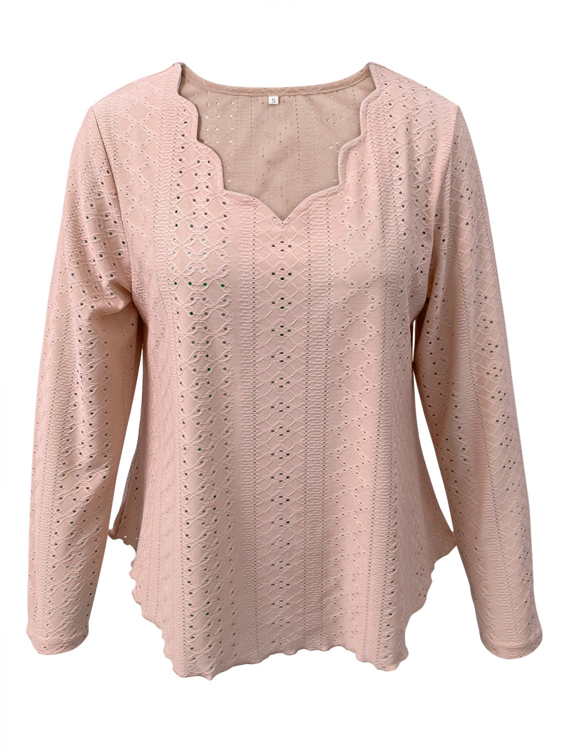 Eyelet Long Sleeve Blouse-Chaelisa's New Jammies