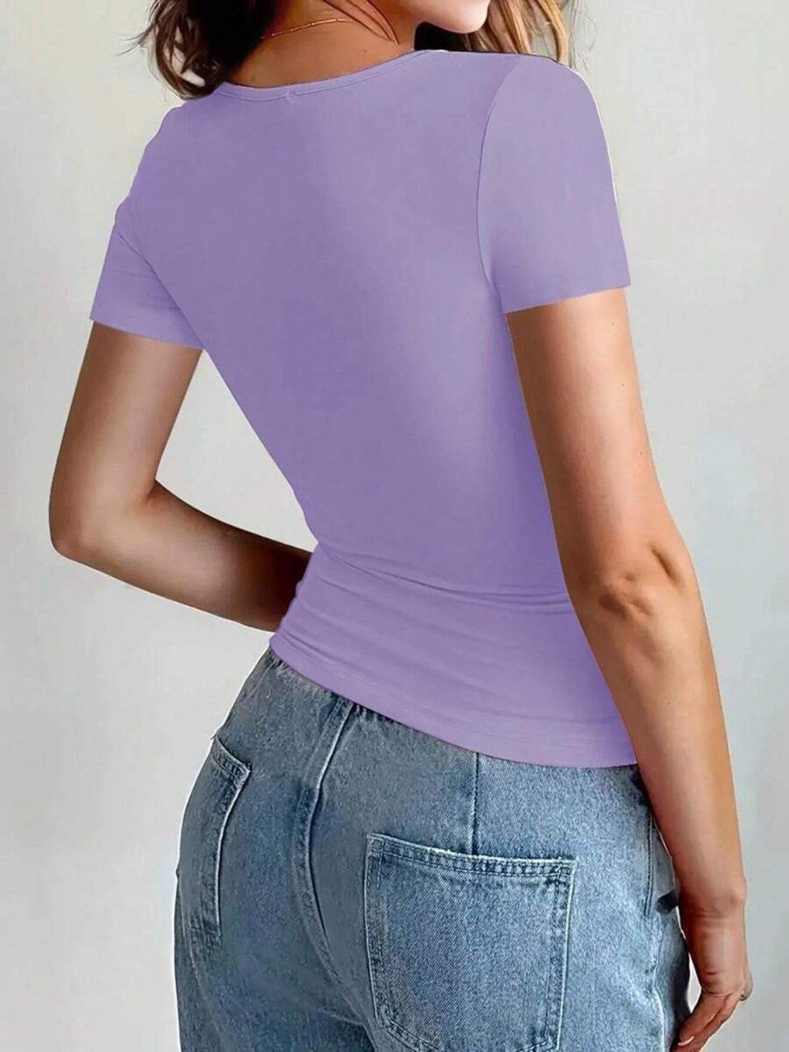 Round Neck Short Sleeve T-Shirt-Chaelisa's New Jammies