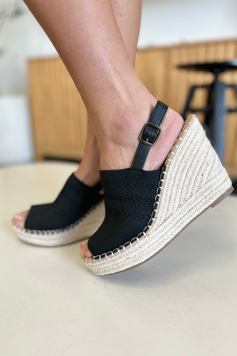 Forever Link Peep Toe High Heel Sandals-Chaelisa's New Jammies