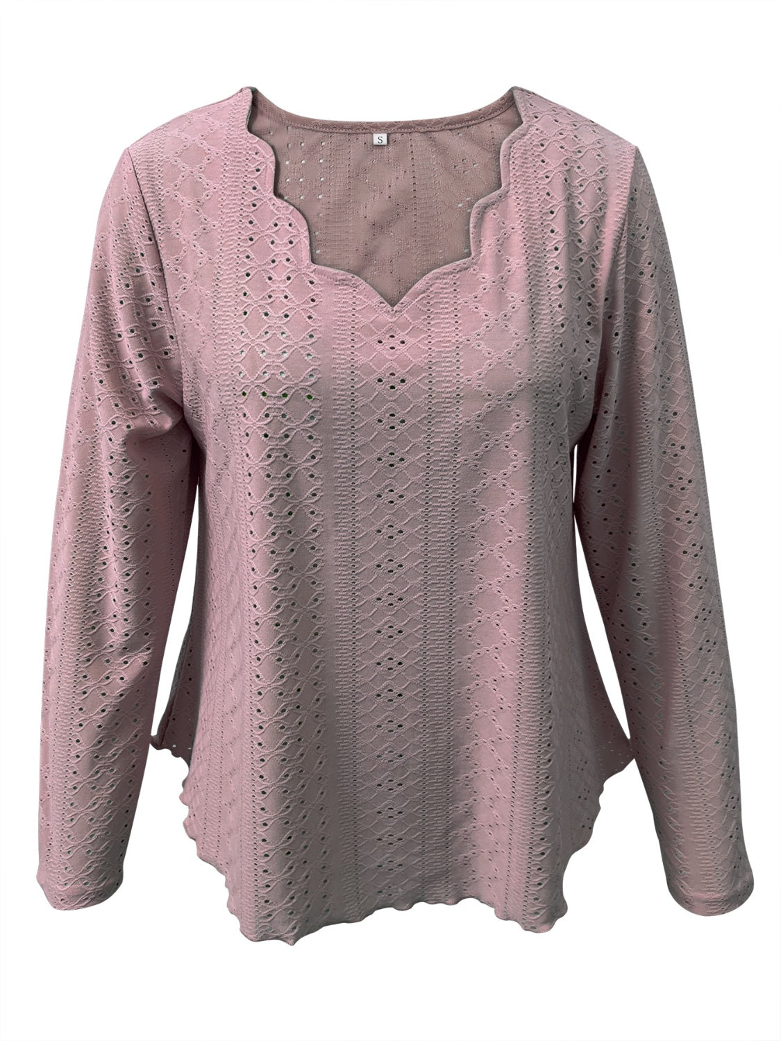Eyelet Long Sleeve Blouse-Chaelisa's New Jammies