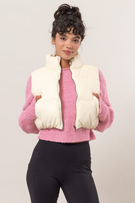 HYFVE Pocketed Solid Vest Coat-Chaelisa's New Jammies