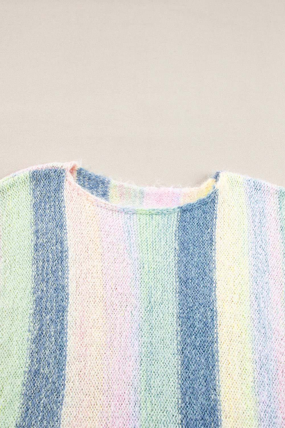 Purple Color Block Fringed Drop Shoulder Tunic Sweater-Chaelisa's New Jammies
