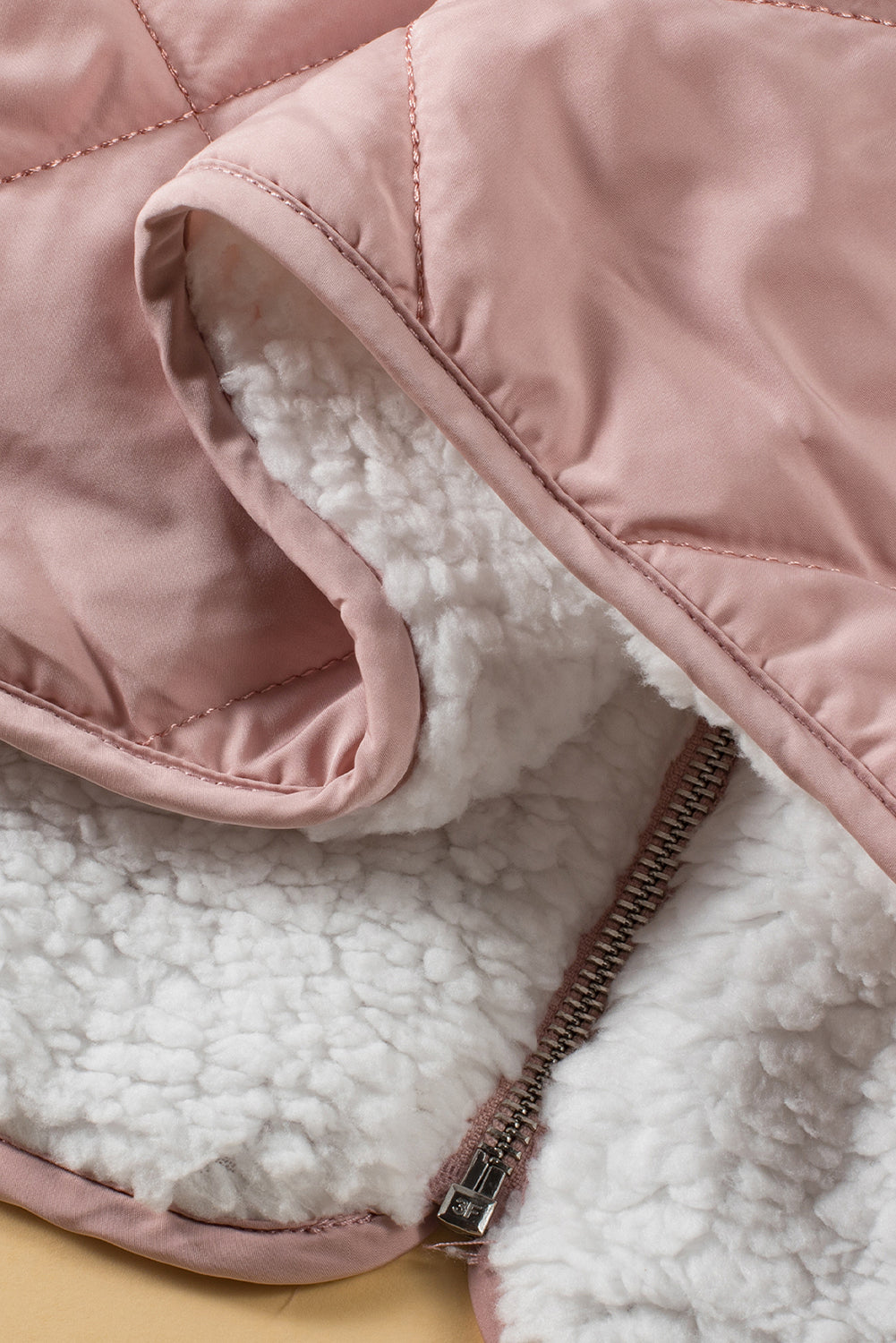 Pink Fleece Lined Quilted Vest Coats-Chaelisa's New Jammies