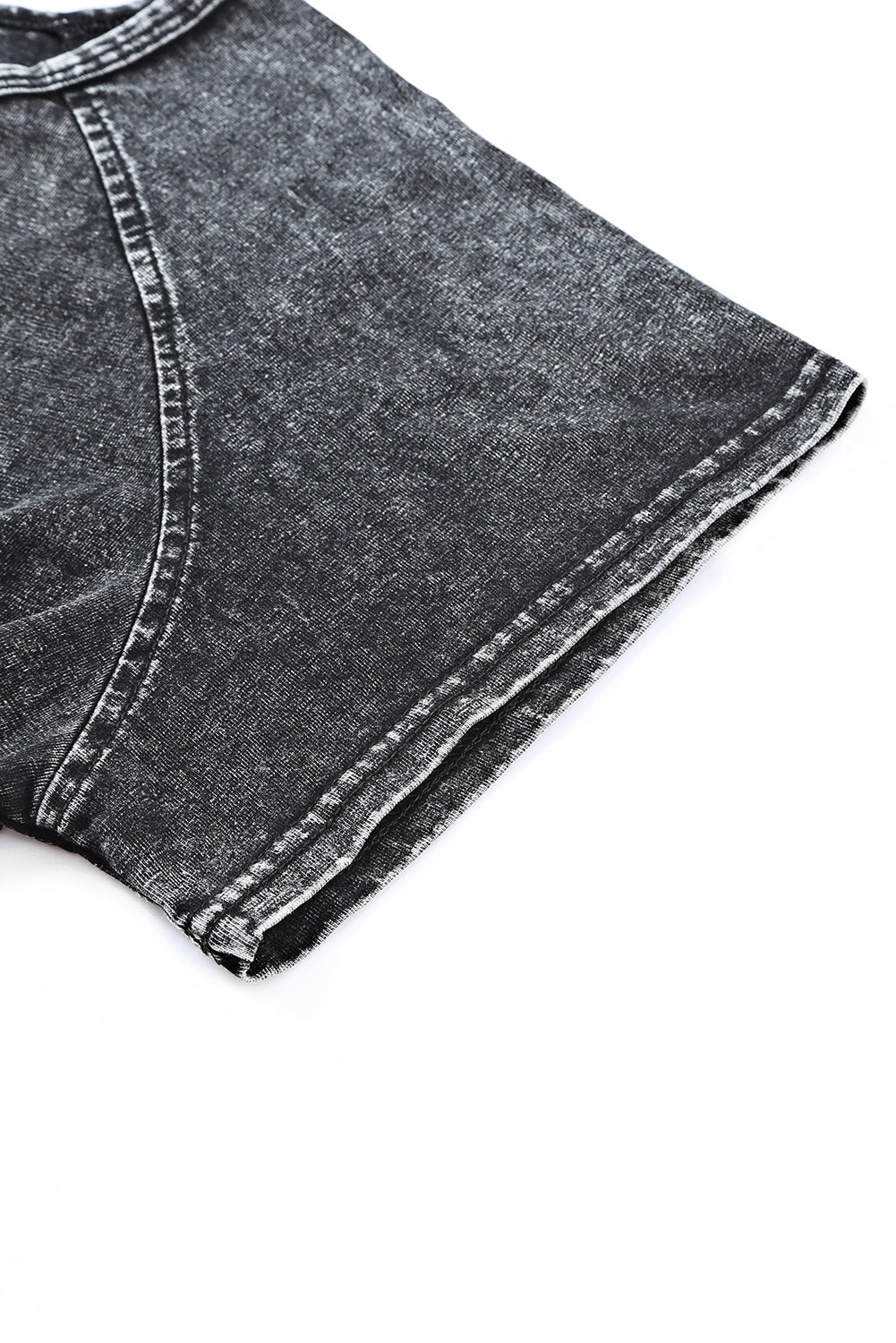 Black Acid Washed Short Lounge Set-Chaelisa's New Jammies