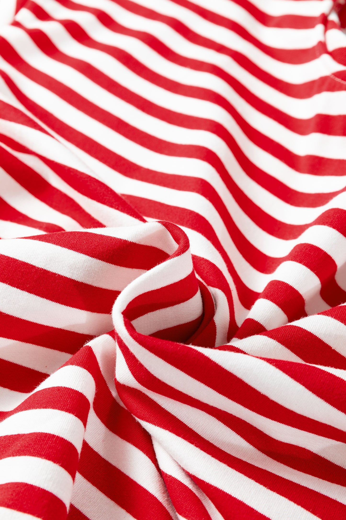 Red Stripe Drop Shoulder Long Sleeve Top Lounge Pants 2pcs Set