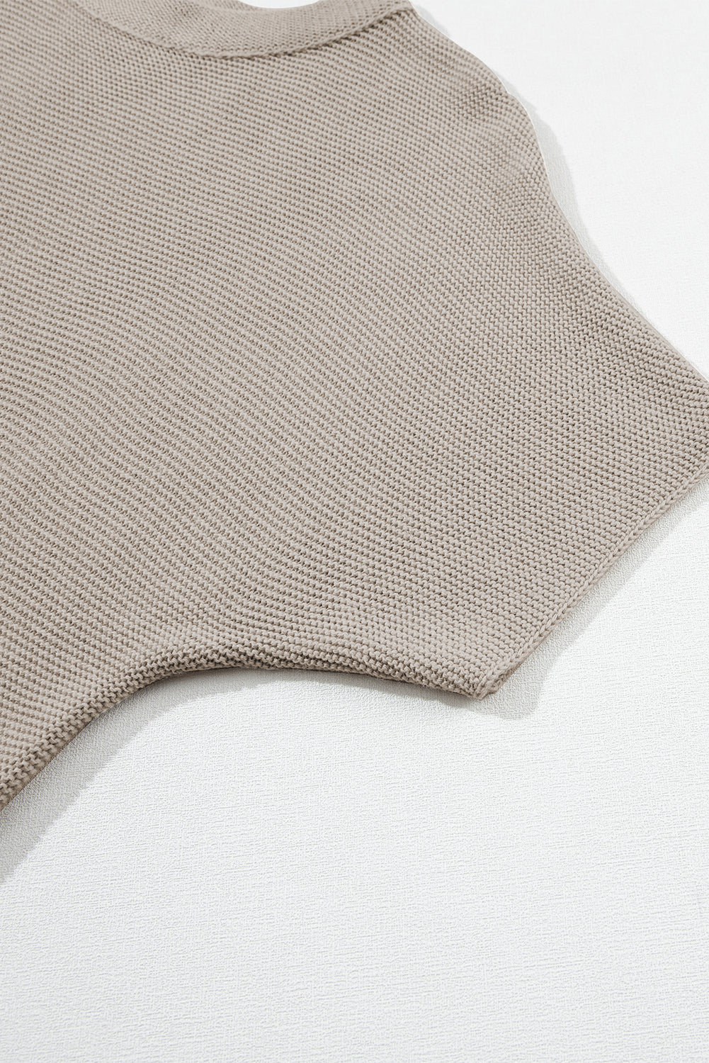 Apricot Mock Neck Short Batwing Sleeve Sweater-Chaelisa's New Jammies