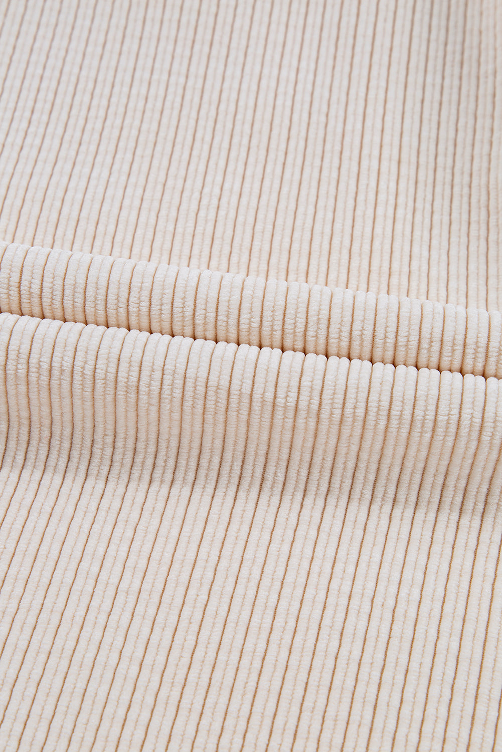Oatmeal Textured Flap Pockets Buttoned Plus Size Shacket-Chaelisa's New Jammies