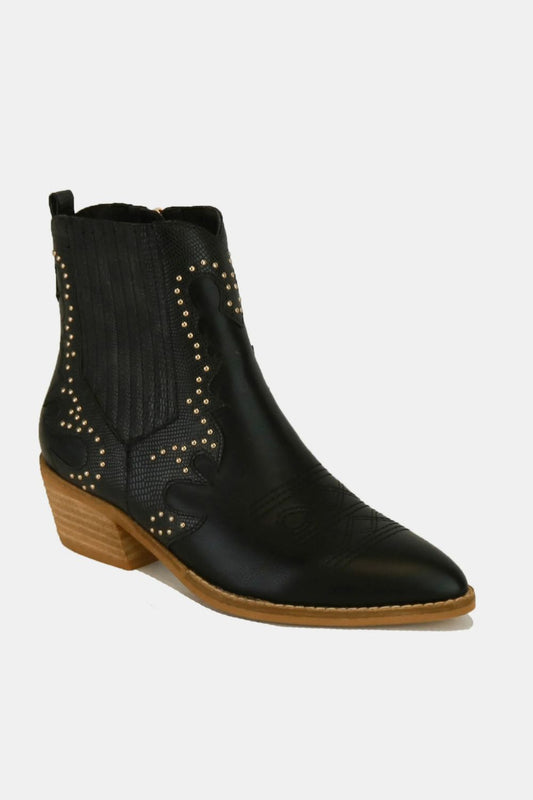 Beast Fashion Studded Detail Point Toe Boots-Chaelisa's New Jammies