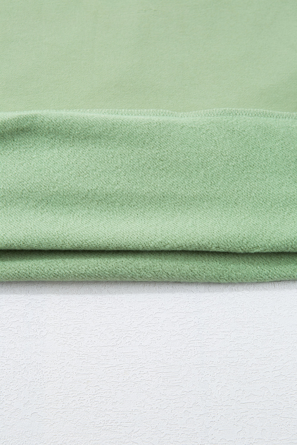 Grass Green Solid Fleece Lined Drop Shoulder High Low Sweatshirt-Chaelisa's New Jammies
