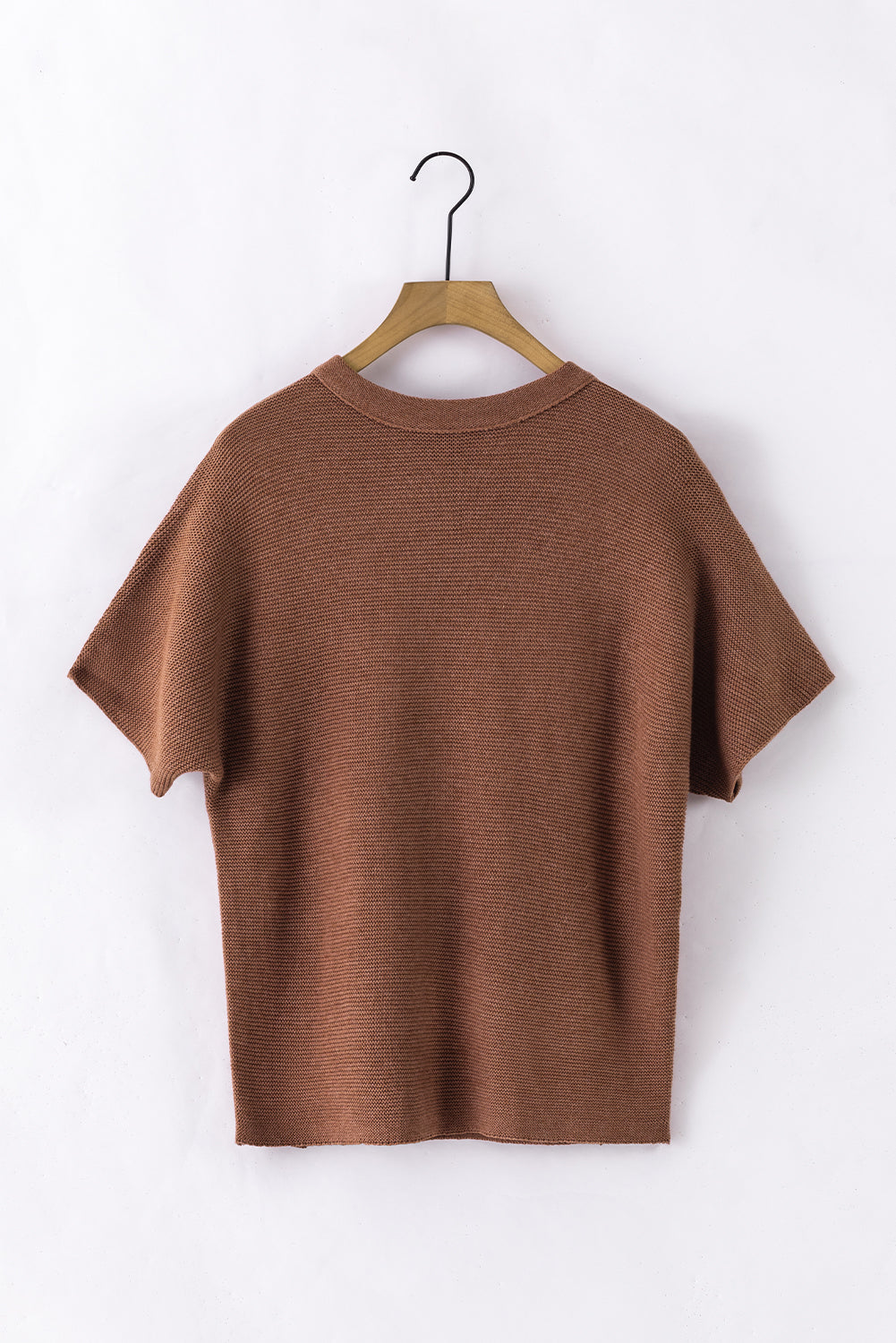 Apricot Mock Neck Short Batwing Sleeve Sweater-Chaelisa's New Jammies