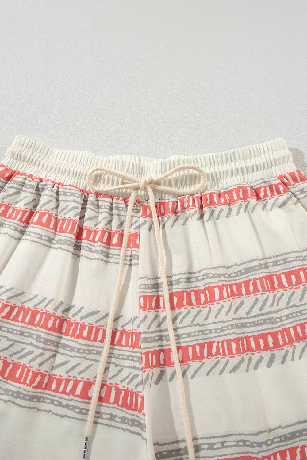 Beige Western Striped Print Casual Tank 2pcs Outfit-Chaelisa's New Jammies