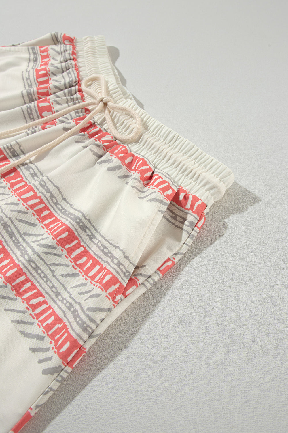 Beige Western Striped Print Casual Tank 2pcs Outfit-Chaelisa's New Jammies