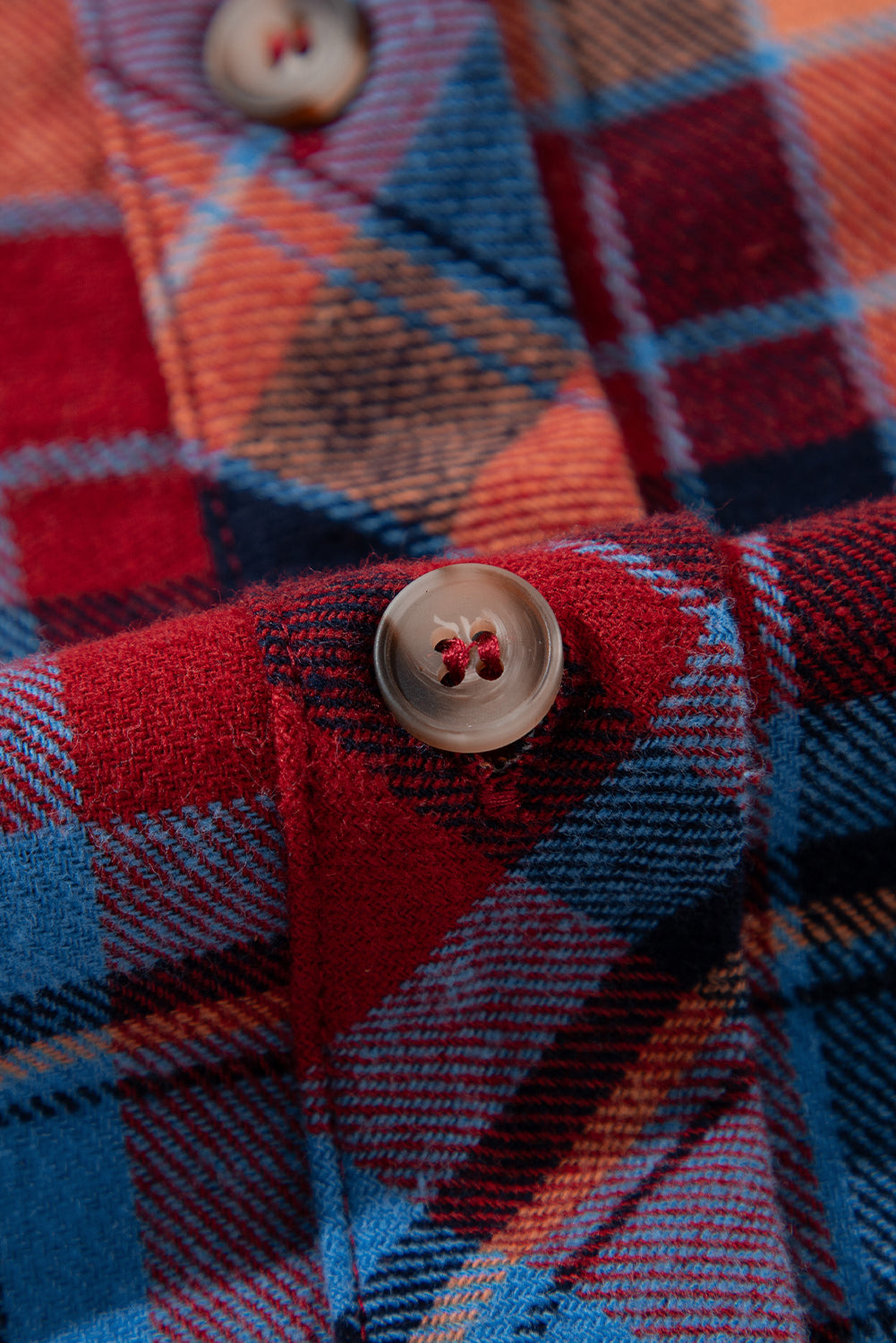 Red Plaid Print Loose Vintage Shirt-Chaelisa's New Jammies