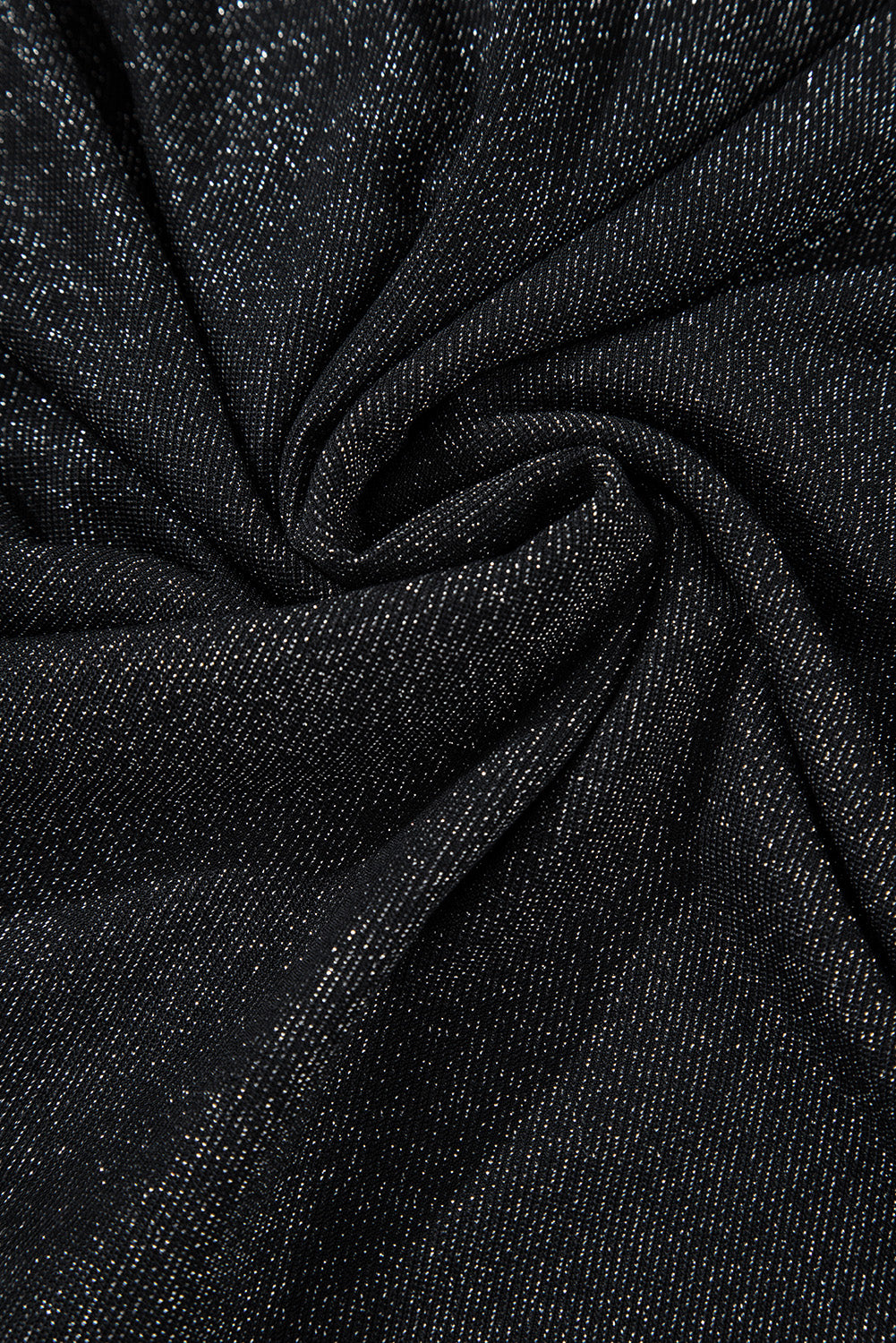 Black Metallic Bowknot Open Back V Neck Top-Chaelisa's New Jammies