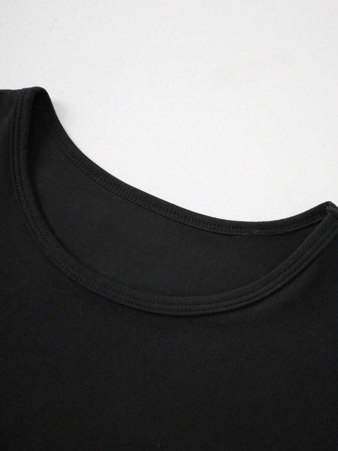 Round Neck Short Sleeve T-Shirt-Chaelisa's New Jammies