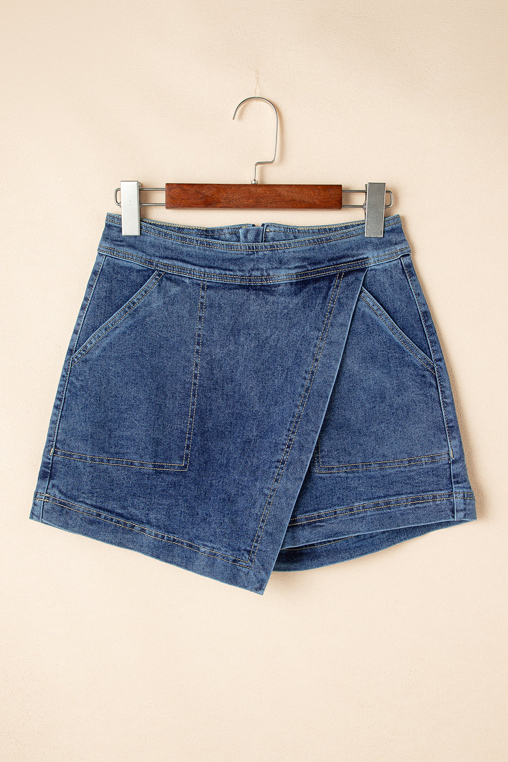 Ashleigh Blue Faux Wrapped Mini Denim Skort-Chaelisa's New Jammies