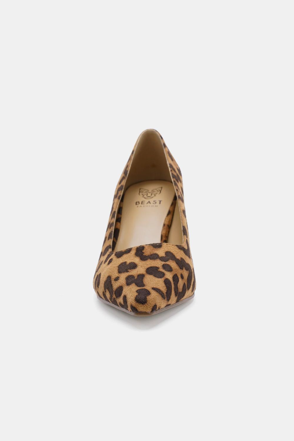 Beast Fashion Faux Suede Leopard Point Toe Pumps-Chaelisa's New Jammies