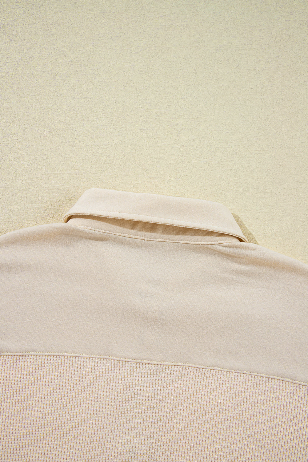 Jet Stream Waffle Long Sleeve Collar Half Button Loose Top-Chaelisa's New Jammies