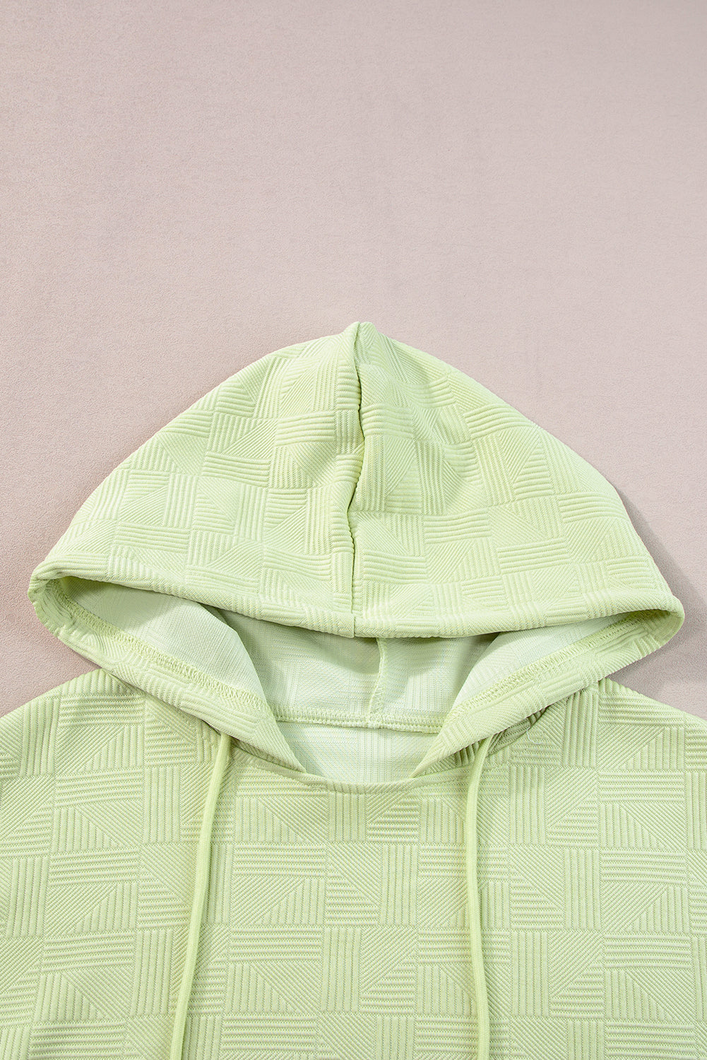 Meadow Mist Green Textured Cropped Hoodie and Shorts Set-Chaelisa's New Jammies
