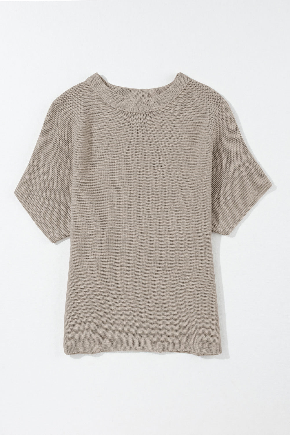 Apricot Mock Neck Short Batwing Sleeve Sweater-Chaelisa's New Jammies