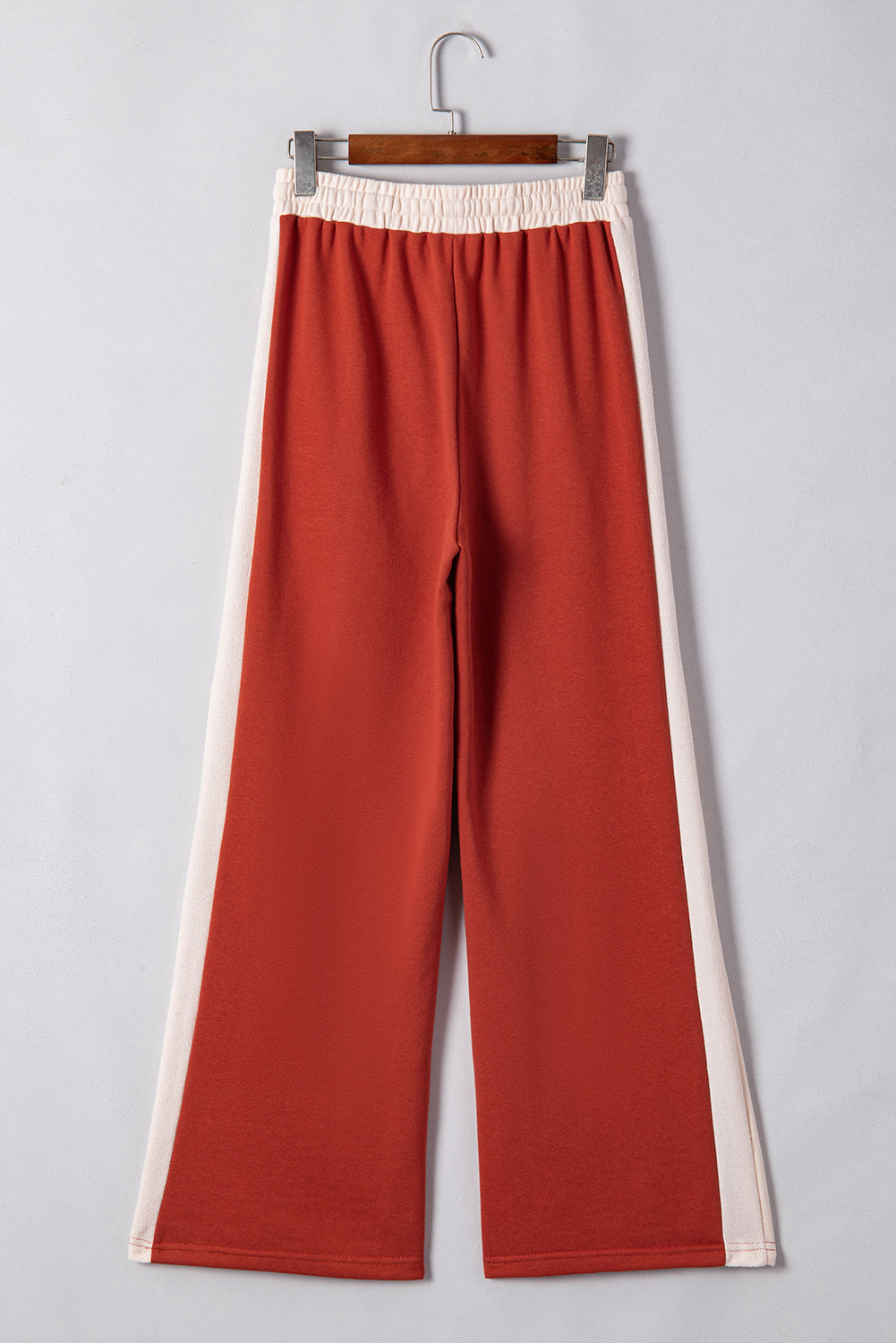 Flamingo Color Block Drawstring High Waist Wide Leg Pants-Chaelisa's New Jammies