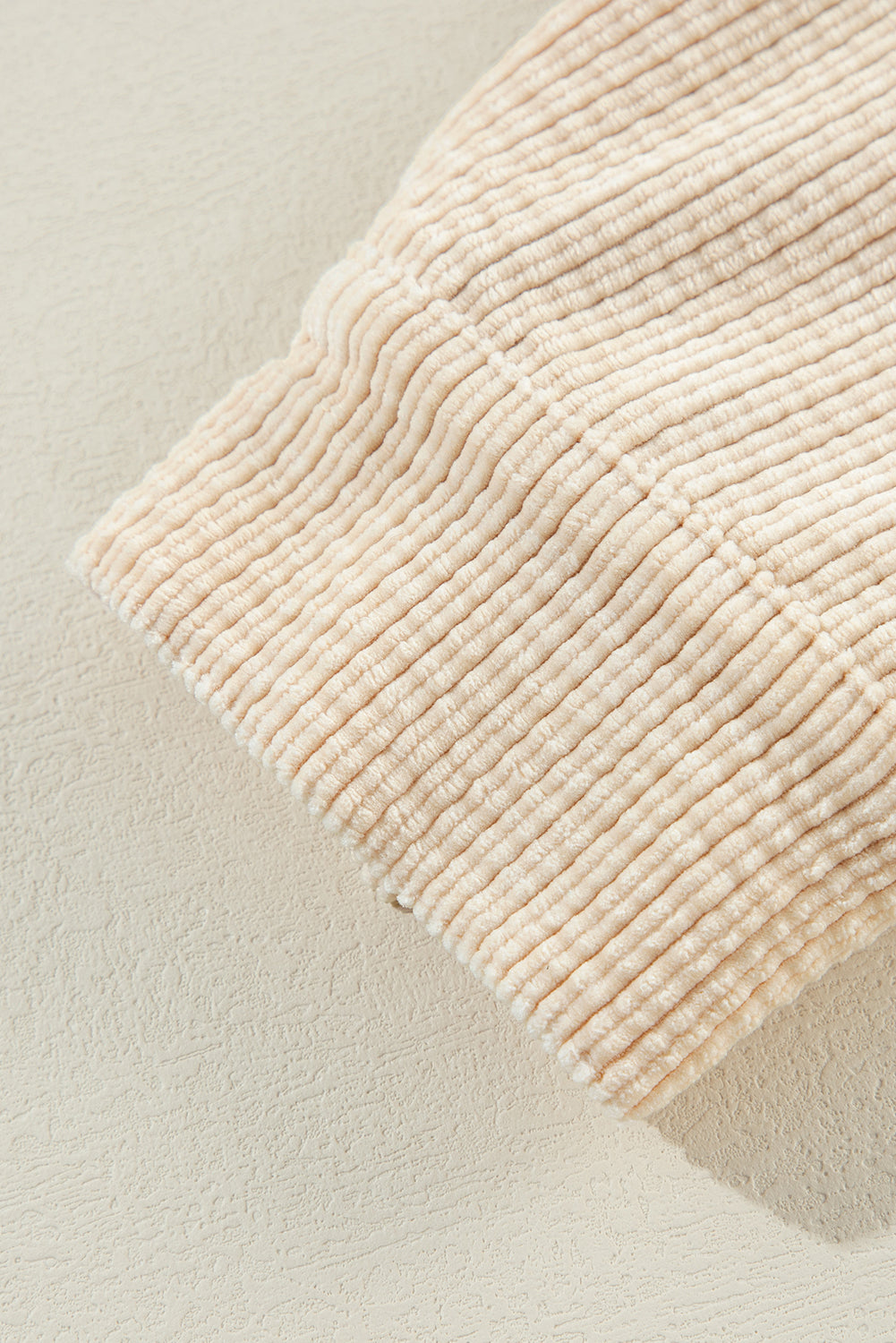 Oatmeal Corduroy Flap Pocket Button Up Shacket-Chaelisa's New Jammies