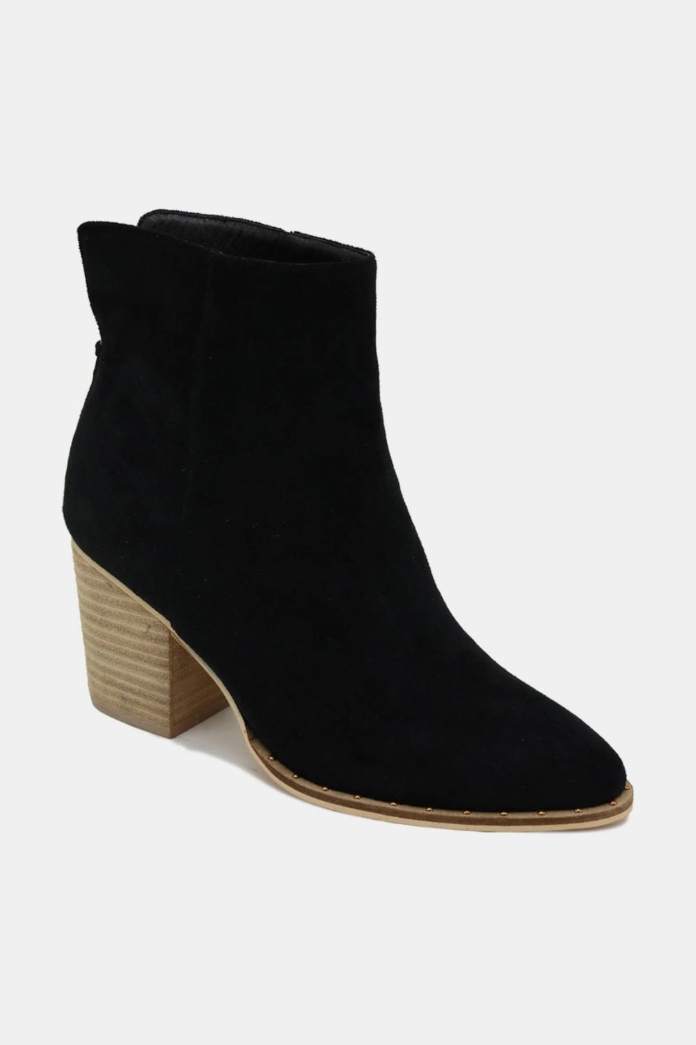 Beast Fashion Suede Point Toe Ankle Booties-Chaelisa's New Jammies