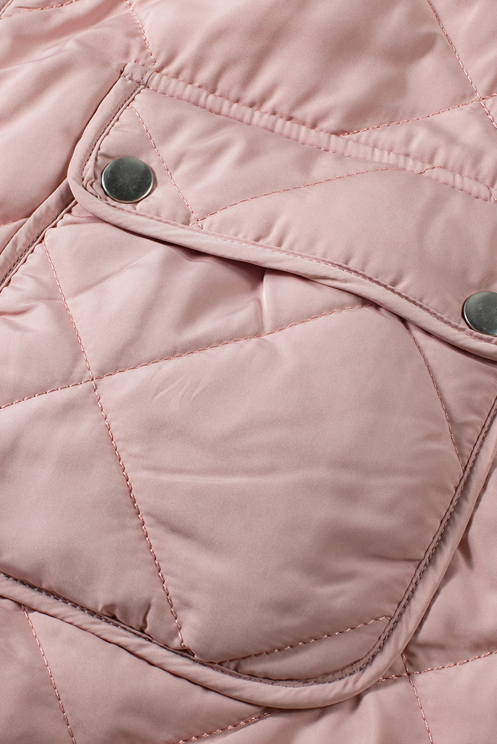 Pink Fleece Lined Quilted Vest Coats-Chaelisa's New Jammies
