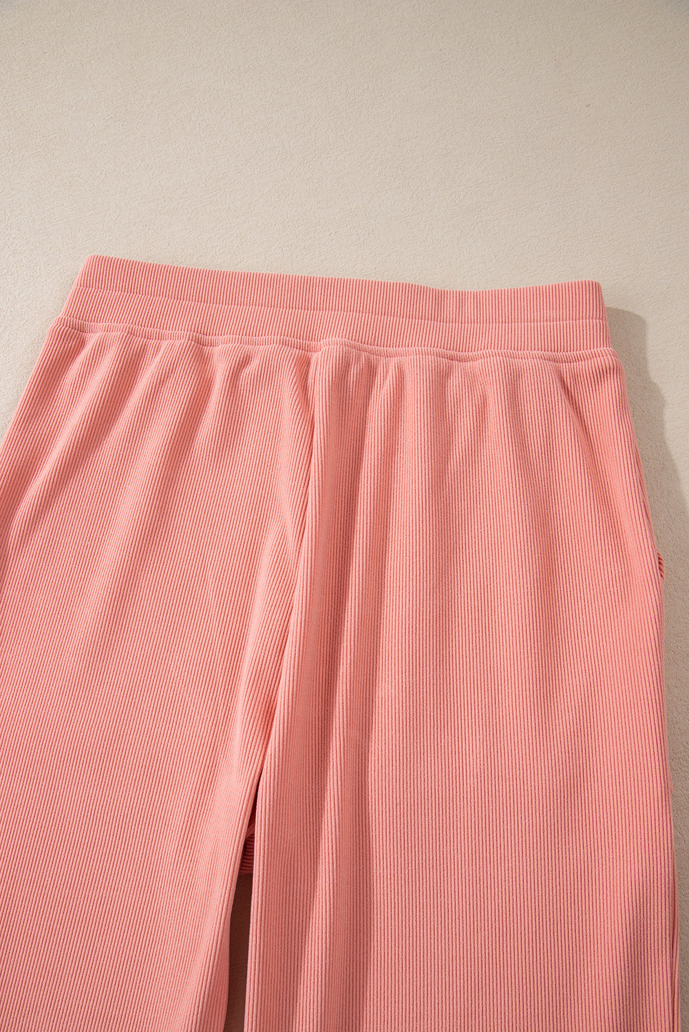 Blossom Ribbed Knit Drop Shoulder Pocketed Two Piece Lounge Set-Chaelisa's New Jammies