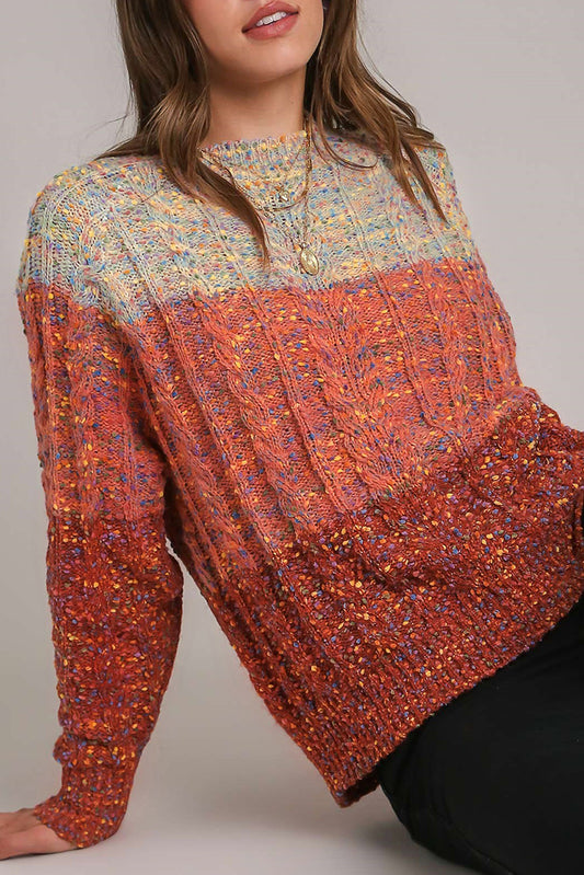 Multicolour Colorful Confetti Wool Ball Knitted Sweater-Chaelisa's New Jammies