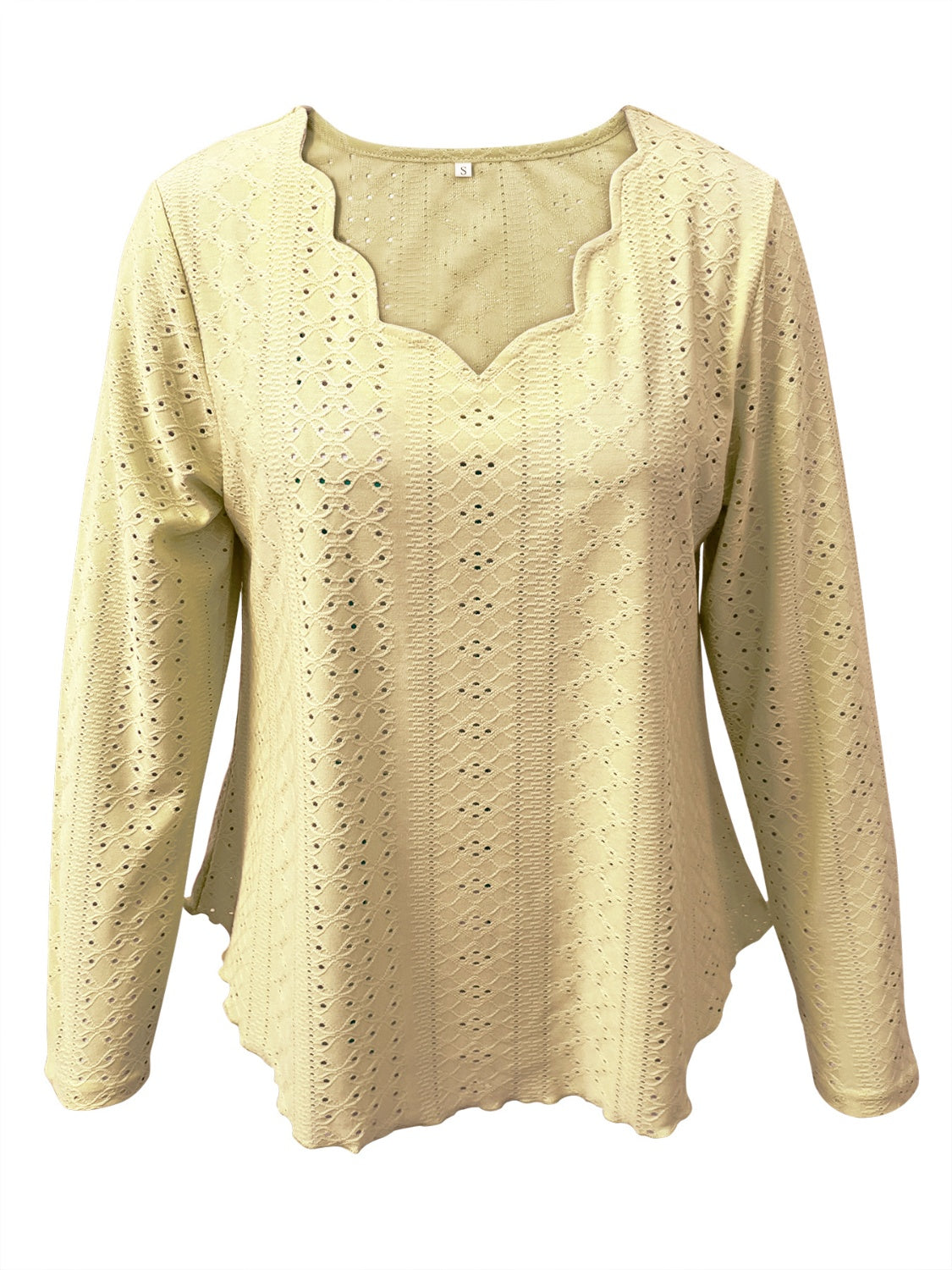 Eyelet Long Sleeve Blouse-Chaelisa's New Jammies