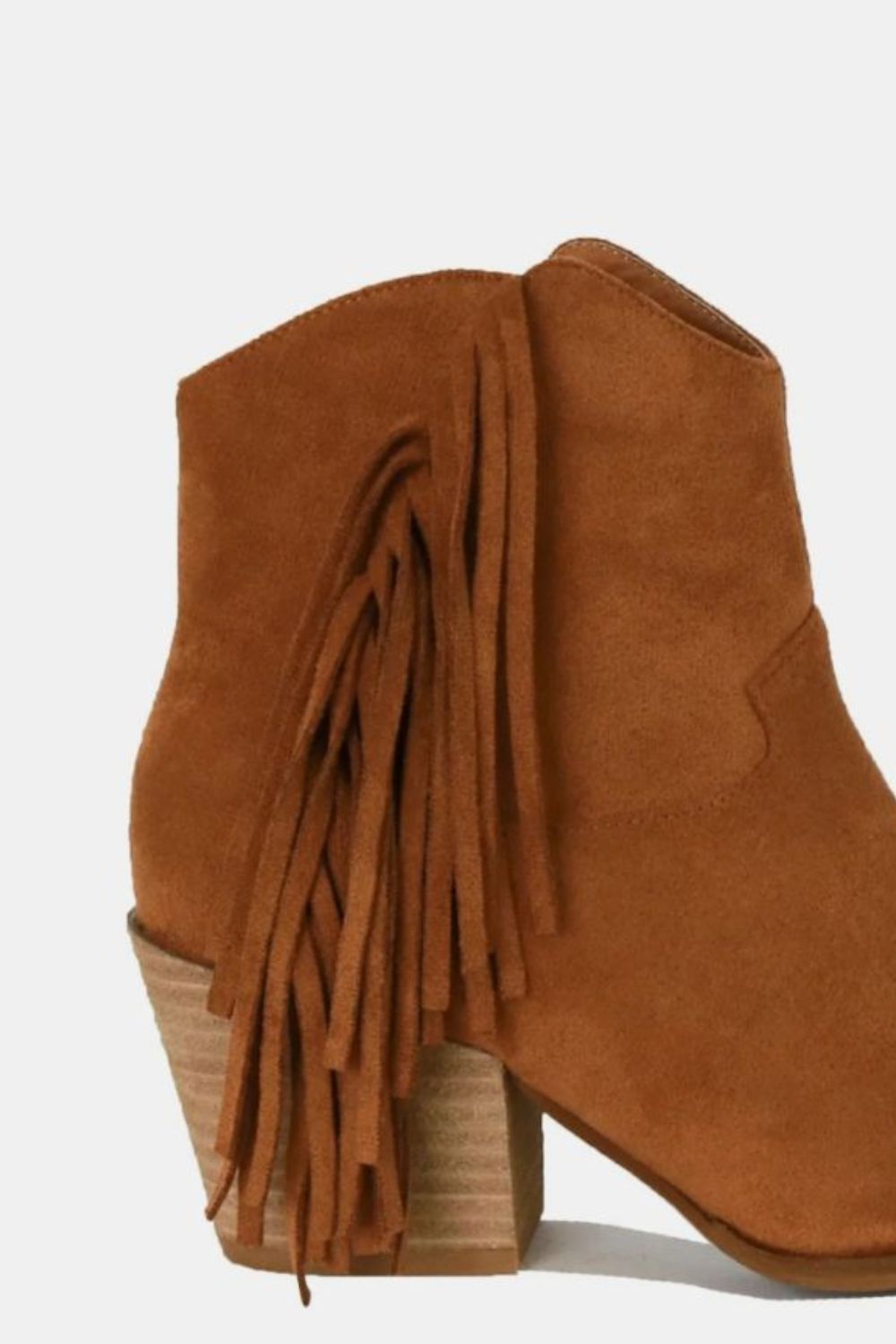 Beast Fashion Suede Fringe Point Toe Ankle Boots-Chaelisa's New Jammies