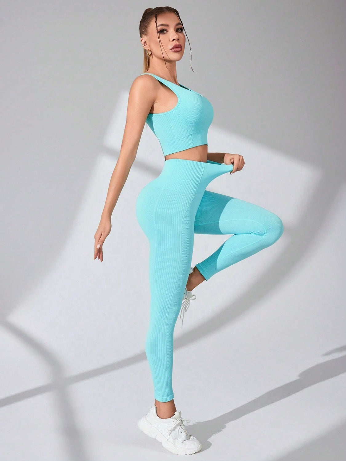 Scoop Neck Wide Strap Top and Pants Active Set-Chaelisa's New Jammies